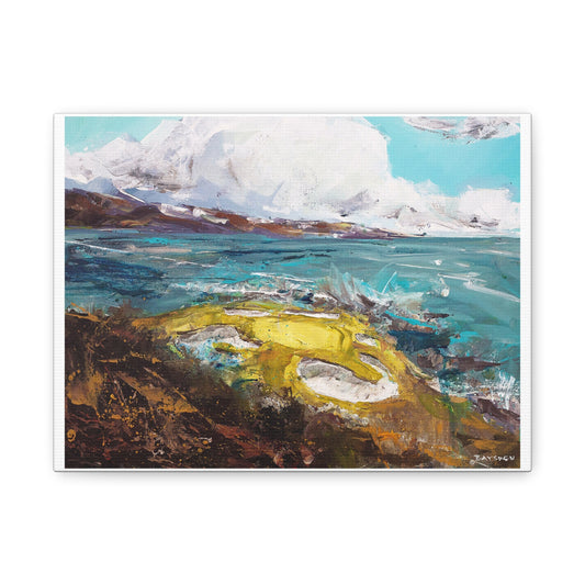Pebble Beach no. 7 Acrylic Painting Print by Artist Dave Baysden